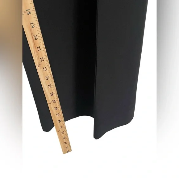 Milly Wide Leg Black Dress Pants 4 Made in USA Italian Fabric Career 30" Inseam - Picture 6 of 15